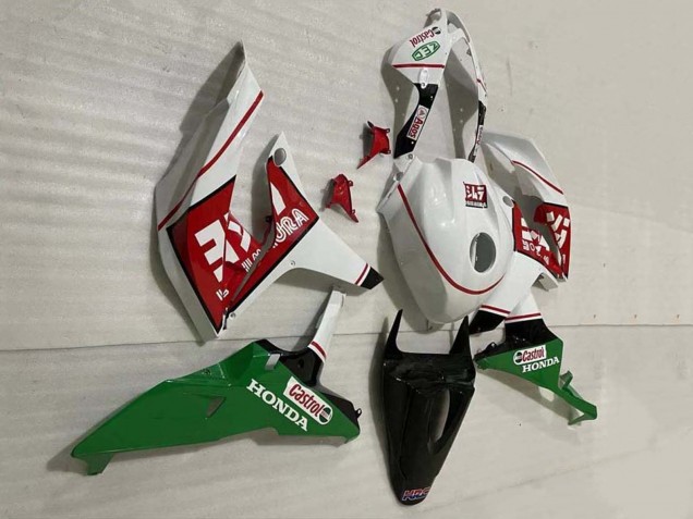 Erschwingliche Honda CBR600RR Motorrad Verkleidung 2007-2008 - Weiss Grun Rot Castrol