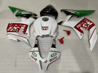 Erschwingliche Honda CBR600RR Motorrad Verkleidung 2007-2008 - Weiss Grun Rot Castrol