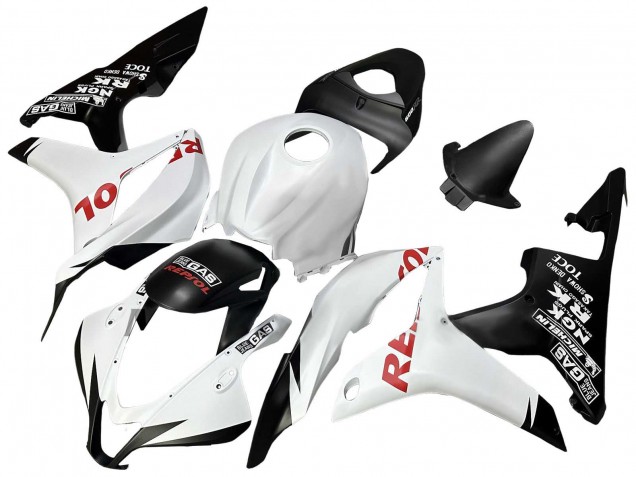 Erschwingliche Honda CBR600RR Motorrad Verkleidung 2007-2008 - Weiss Matt Schwarz Rot Repsol