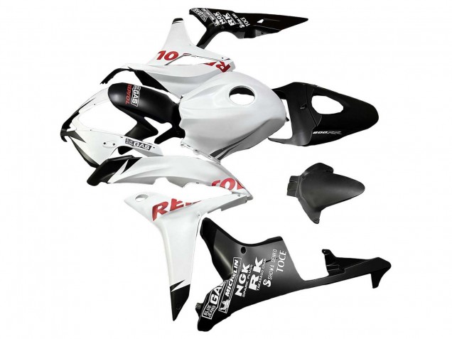 Erschwingliche Honda CBR600RR Motorrad Verkleidung 2007-2008 - Weiss Matt Schwarz Rot Repsol