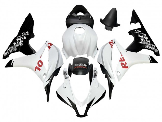 Erschwingliche Honda CBR600RR Motorrad Verkleidung 2007-2008 - Weiss Matt Schwarz Rot Repsol
