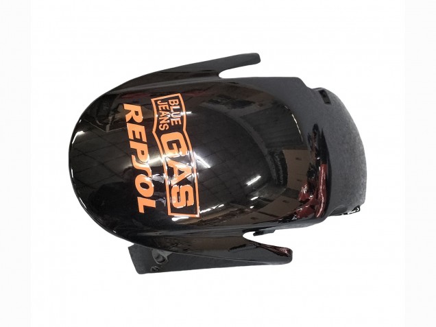 Erschwingliche Honda CBR600RR Motorrad Verkleidung 2007-2008 - Orange Glanzendes Schwarz Repsol