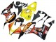 Erschwingliche Honda CBR600RR Motorrad Verkleidung 2007-2008 - Gelb Orange Glanzendes Schwarz Rossi Repsol