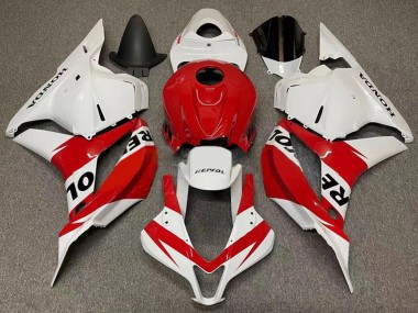 Erschwingliche Honda CBR600RR Motorrad Verkleidung 2007-2008 - Weiss Rot Repsol