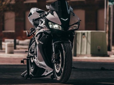 Erschwingliche Honda CBR600RR Motorrad Verkleidung 2007-2008 - Weiss Schwarz Rennen