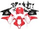 Erschwingliche Honda CBR600RR Motorrad Verkleidung Kit 2009-2012 - Weiss Rot Glanzendes Schwarz