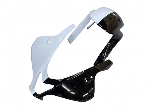 Erschwingliche Honda CBR600RR Motorrad Verkleidung 2009-2012 - Weiss Cherry Blossom Glanzendes Schwarz