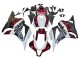 Erschwingliche Honda CBR600RR Motorrad Verkleidung 2009-2012 - Weiss Rot Matt Schwarz