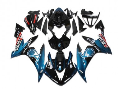 Erschwingliche Yamaha YZF R1 Motorrad Verkleidung 2004-2006 - Blau Grun Blau Glanzendes Schwarz Rot Petronas ENEOS