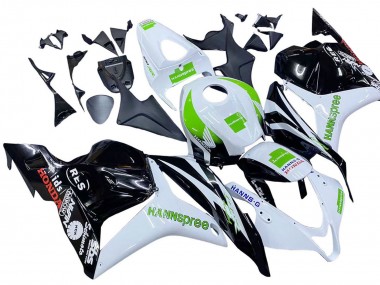 Erschwingliche Honda CBR600RR Motorrad Verkleidung 2009-2012 - Weiss Grun Glanzendes Schwarz Hannspree