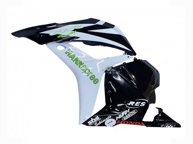 Erschwingliche Honda CBR600RR Motorrad Verkleidung 2009-2012 - Weiss Grun Glanzendes Schwarz Hannspree