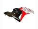 Erschwingliche Honda CBR600RR Motorrad Verkleidung 2009-2012 - Weiss Rot Glanzendes Schwarz