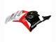 Erschwingliche Honda CBR600RR Motorrad Verkleidung 2009-2012 - Weiss Rot Glanzendes Schwarz