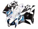 Erschwingliche Honda CBR600RR Motorrad Verkleidungen Kit 2009-2012 - Weiss Blau Glanzendes Schwarz