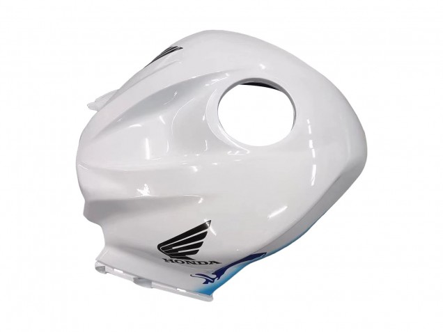 Erschwingliche Honda CBR600RR Motorrad Verkleidungen Kit 2009-2012 - Weiss Blau Glanzendes Schwarz