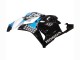 Erschwingliche Honda CBR600RR Motorrad Verkleidungen Kit 2009-2012 - Weiss Blau Glanzendes Schwarz