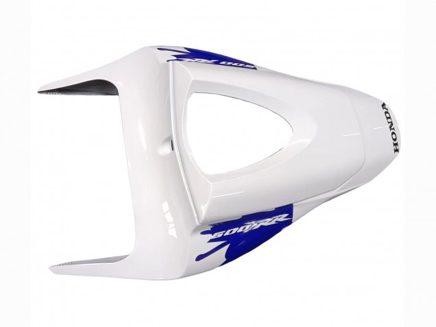 Erschwingliche Honda CBR600RR Motorrad Verkleidungen Kit 2009-2012 - Weiss Blau Glanzendes Schwarz