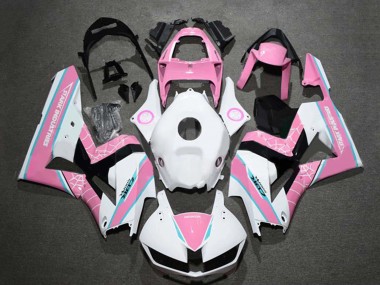 Erschwingliche Honda CBR600RR Motorrad Verkleidung 2009-2012 - Weiss Rosa Blau