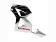 Erschwingliche Honda CBR600RR Motorrad Verkleidung Kit 2013-2023 - Weiss Glanzendes Schwarz