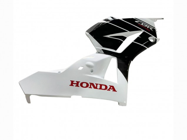 Erschwingliche Honda CBR600RR Motorrad Verkleidung Kit 2013-2023 - Weiss Glanzendes Schwarz