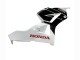 Erschwingliche Honda CBR600RR Motorrad Verkleidung Kit 2013-2023 - Weiss Glanzendes Schwarz