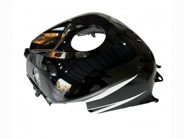 Erschwingliche Honda CBR600RR Motorrad Verkleidung Kit 2013-2023 - Weiss Glanzendes Schwarz