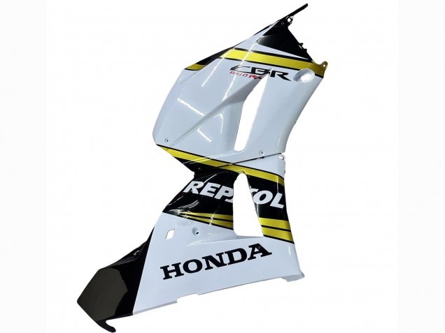 Erschwingliche Honda CBR600RR Motorrad Verkleidung 2013-2023 - Weiss Gold Glanzendes Schwarz Repsol
