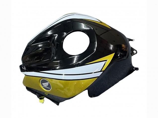 Erschwingliche Honda CBR600RR Motorrad Verkleidung 2013-2023 - Weiss Gold Glanzendes Schwarz Repsol