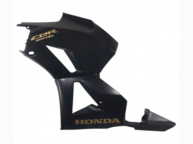 Erschwingliche Honda CBR600RR Motorrad Verkleidung 2013-2023 - Matt Schwarz Gold Aufkleber