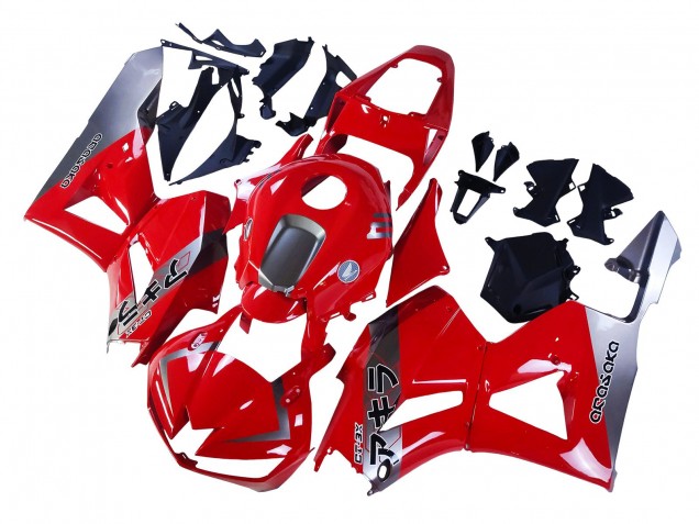 Erschwingliche Honda CBR600RR Motorrad Verkleidung 2013-2023 - Silber Rot