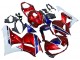 Erschwingliche Honda CBR600RR Motorrad Verkleidung 2013-2023 - Weiss Rot Blau HRC