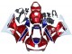 Erschwingliche Honda CBR600RR Motorrad Verkleidung 2013-2023 - Weiss Rot Blau HRC