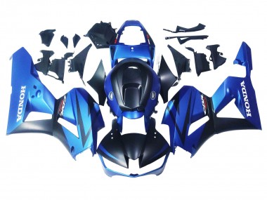 Erschwingliche Honda CBR600RR Motorrad Verkleidung 2013-2023 - Blau Matt Schwarz Rennen