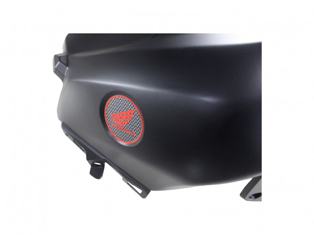 Erschwingliche Honda CBR600RR Motorrad Verkleidung 2013-2023 - Matt Schwarz Rot Aufkleber