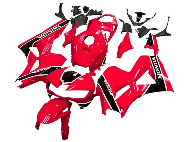 Erschwingliche Honda CBR600RR Motorrad Verkleidung 2013-2023 - Rot Weiss Schwarz