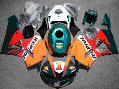 Erschwingliche Honda CBR600RR Motorrad Verkleidung 2013-2023 - Orange Weiss Rot Glanzendes Schwarz Dunkel Grun Repsol 1