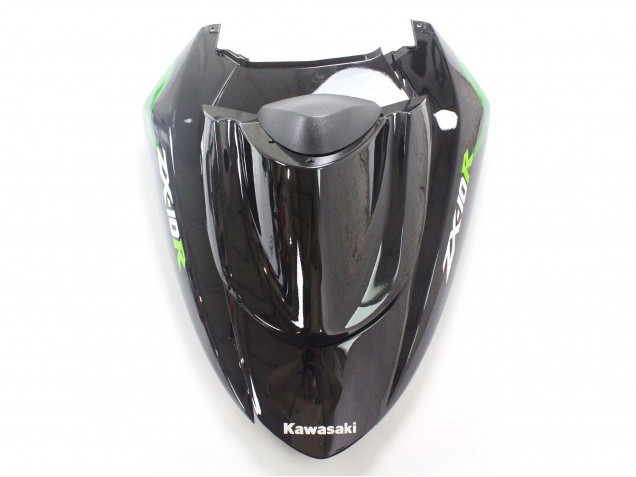 Erschwingliche Kawasaki ZX10R Motorrad Verkleidung 2004-2005 - Schwarz mit Gruner Flamme Ninja