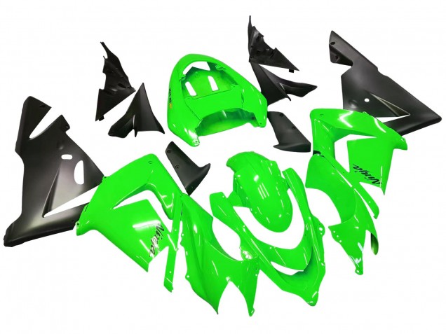 Erschwingliche Kawasaki ZX10R Motorrad Verkleidung 2004-2005 - Grun Schwarz Ninja