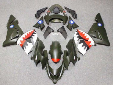 Erschwingliche Kawasaki ZX10R Motorrad Verkleidung 2004-2005 - Silber Schwarz Ninja