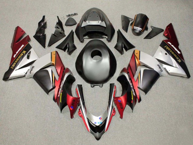 Erschwingliche Kawasaki ZX10R Motorrad Verkleidung 2004-2005 - Schwarz Silber Rot Orange