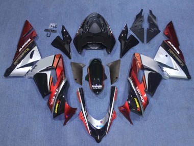 Erschwingliche Kawasaki ZX10R Motorrad Verkleidung 2004-2005 - Weiss Schwarz Fluoreszierendes Gelb Ninja