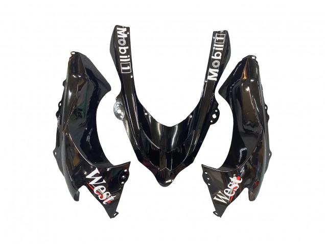 Erschwingliche Kawasaki ZX10R Motorrad Verkleidung 2004-2005 - Weiss Schwarz West Ninja