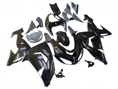 Erschwingliche Kawasaki ZX10R Motorrad Verkleidung 2006-2007 - Glanzendes Schwarz