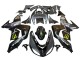 Erschwingliche Kawasaki ZX10R Motorrad Verkleidung 2006-2007 - Grau Gelb Glanzendes Schwarz Monster Elf