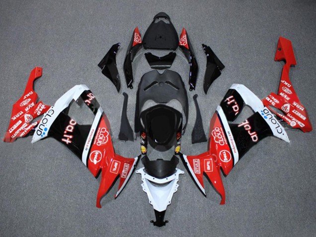 Erschwingliche Kawasaki ZX10R Motorrad Verkleidung 2008-2010 - Rot Weiss Schwarz Cloud Aruba.it