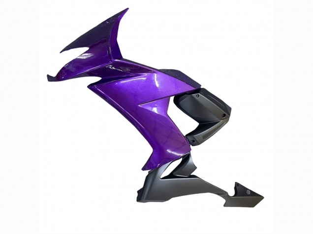 Erschwingliche Kawasaki ZX10R Motorrad Verkleidung 2008-2010 - Lila Schwarz