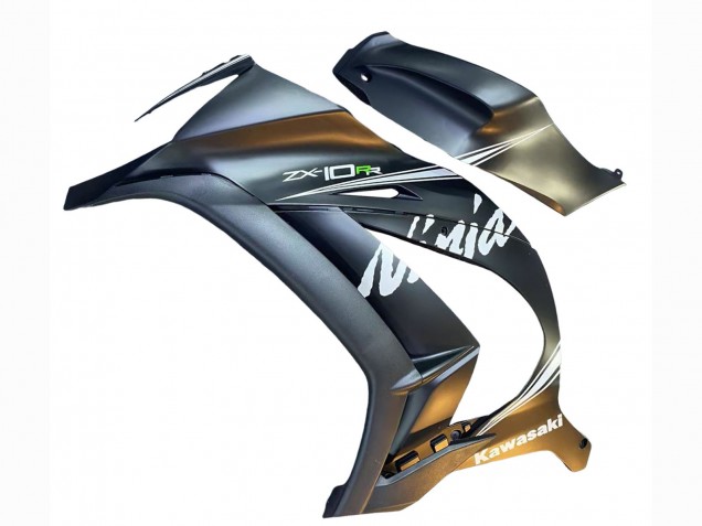 Erschwingliche Kawasaki ZX10R Motorrad Verkleidung 2011-2015 - Matt Grau Weiss Grun