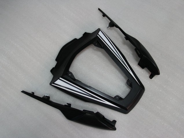 Erschwingliche Kawasaki ZX10R Motorrad Verkleidung 2011-2015 - Glanzendes Schwarz Weiss Elf Schnee Aufkleber