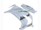 Erschwingliche Kawasaki ZX10R Motorrad Verkleidung 2011-2015 - Weiss Grun Streifen Schwarz Ninja