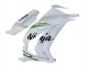 Erschwingliche Kawasaki ZX10R Motorrad Verkleidung 2011-2015 - Weiss Grun Streifen Schwarz Ninja